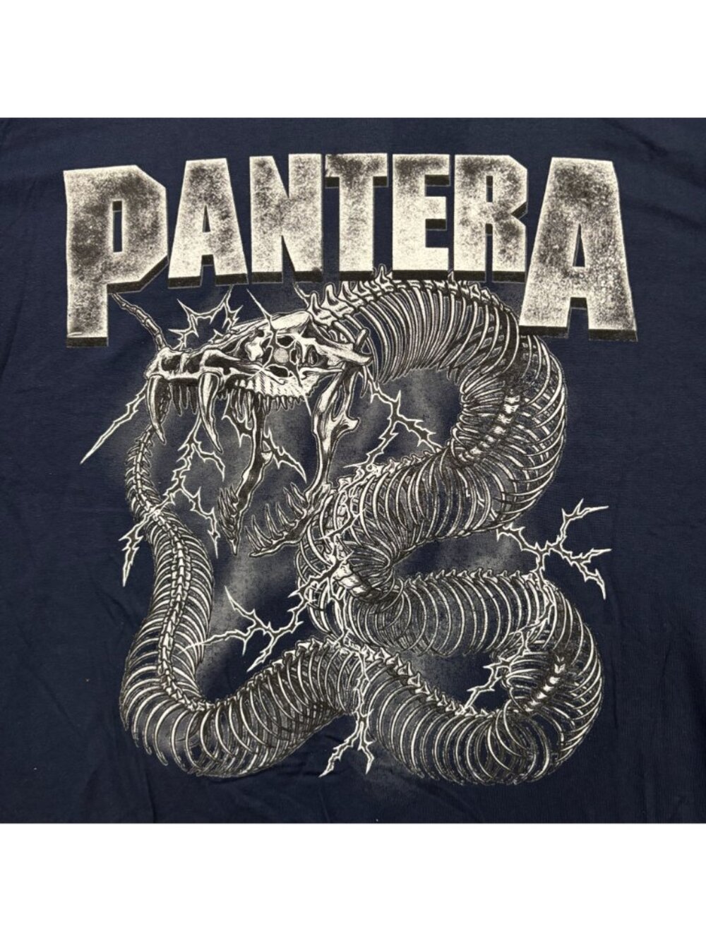 Pantera Skeletal Snake Thrash Metal Band T-Shirt Size Extra Large - Picture 2 of 4